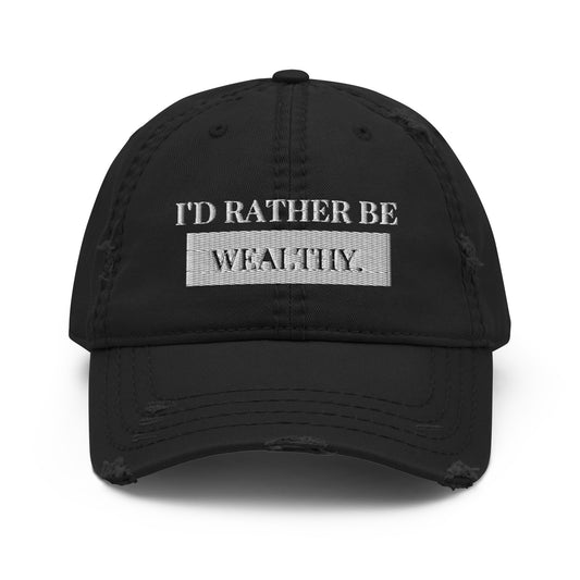 Wealthy Distressed Hat