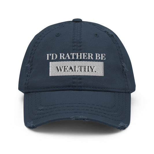 Wealthy Distressed Hat